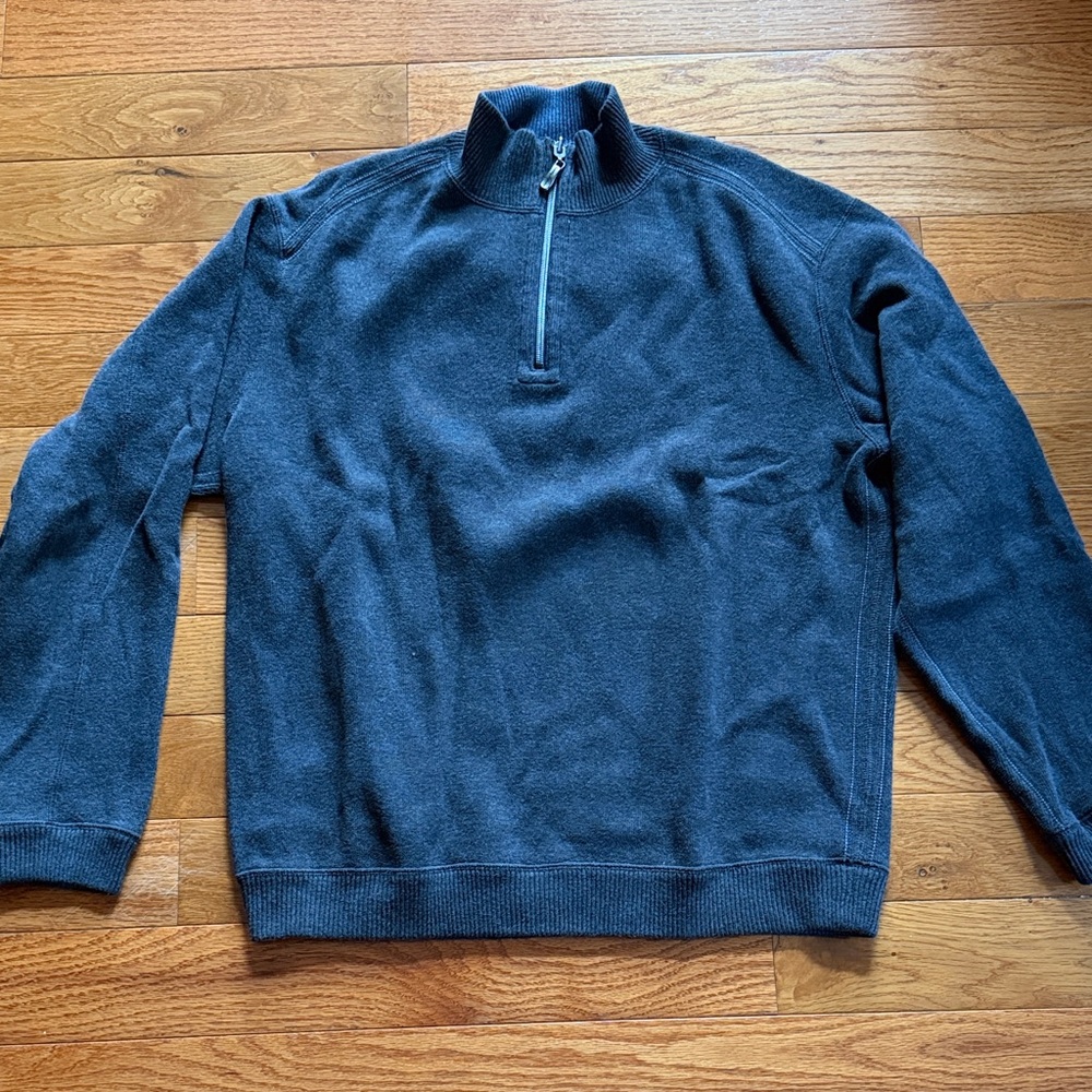 Men's black Tommy Bahama Half-Zip Sweater